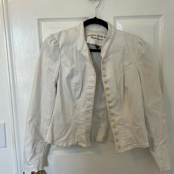 Ralph Lauren jacket white medium petite - Picture 1 of 6